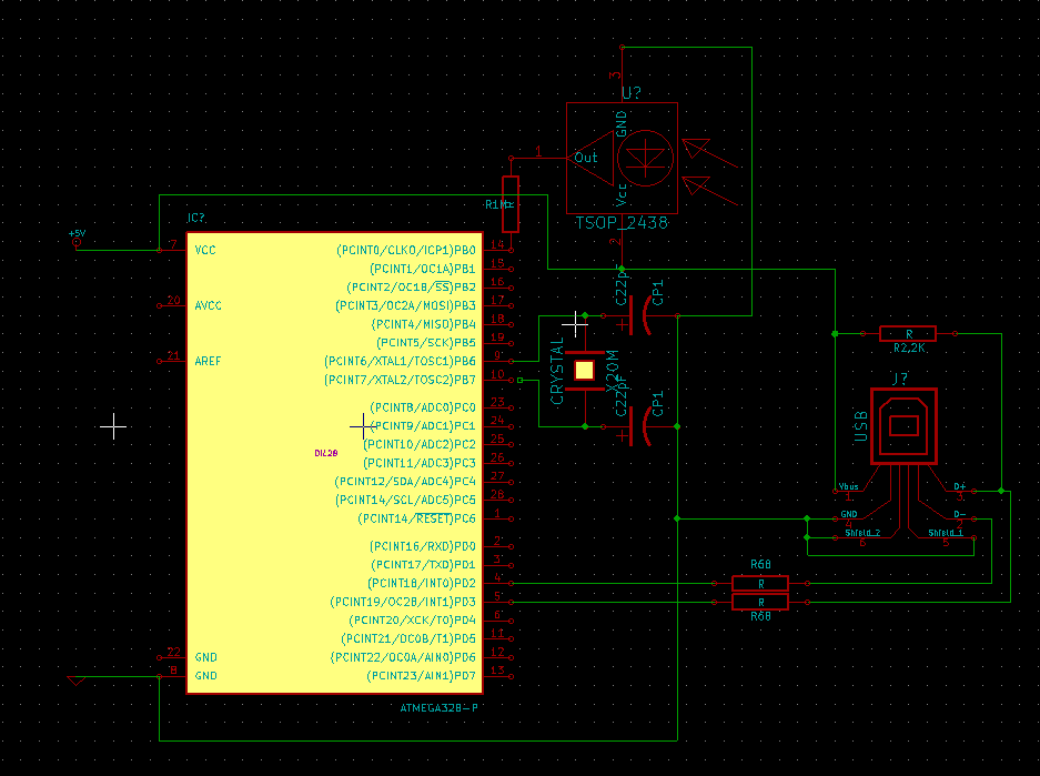 USBRemote: An Open Source Infrared Remote Reciever using AVR